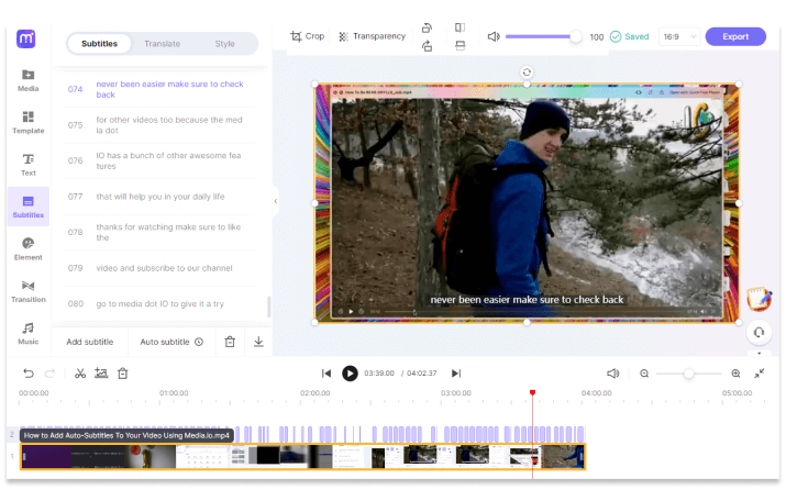 auto generate yifi subtitles