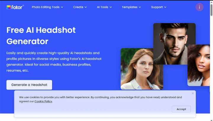 fotor ai headshot generator