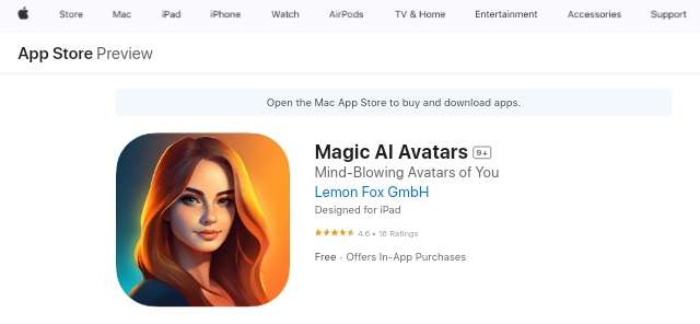 magic ai avatars generator app