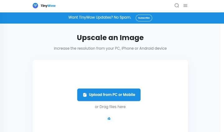 KI Bild Upscaler mit Stable Diffusion - tinywow