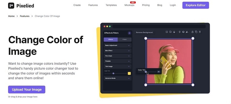 pixelied online add color to image editor