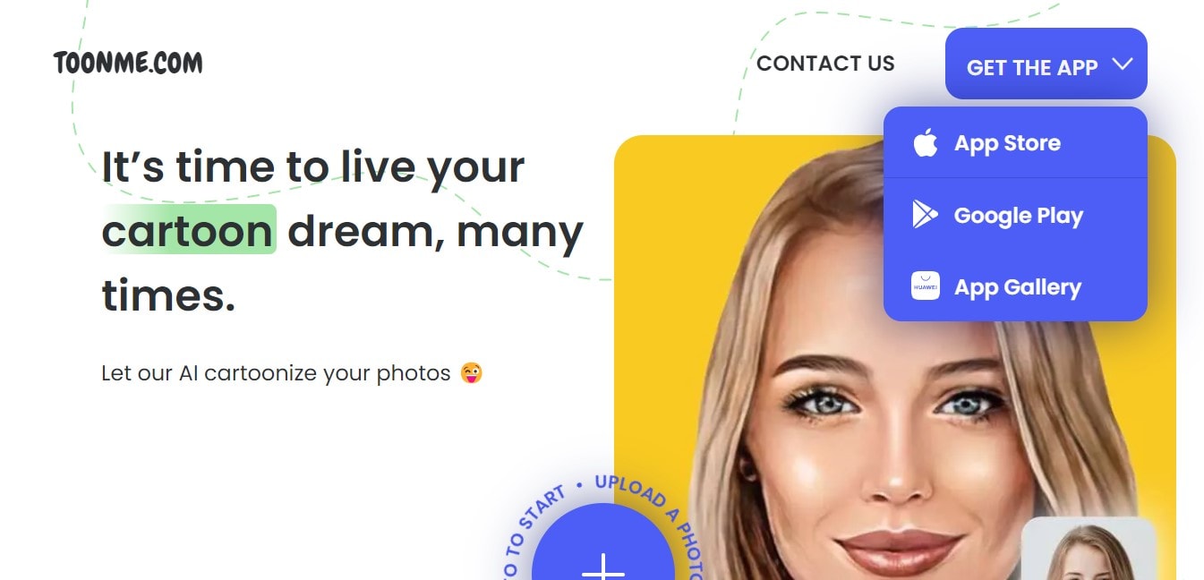 toonme photo to cartoon converter