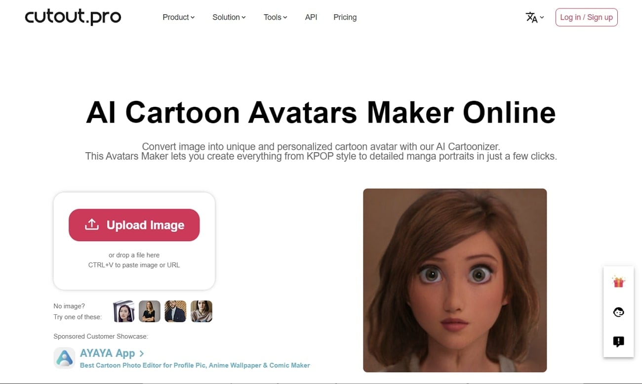 cutout.pro ai cartoon avatars