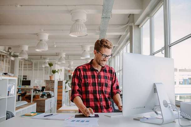 a man working with adobe premiere pro