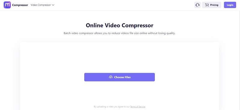 media.io video compressor main window