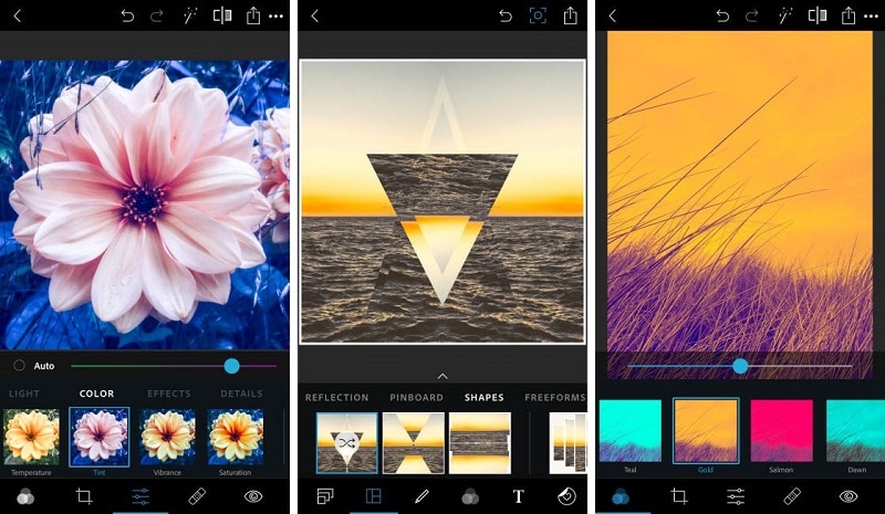 app Photoshop Express per sfocare le immagini 