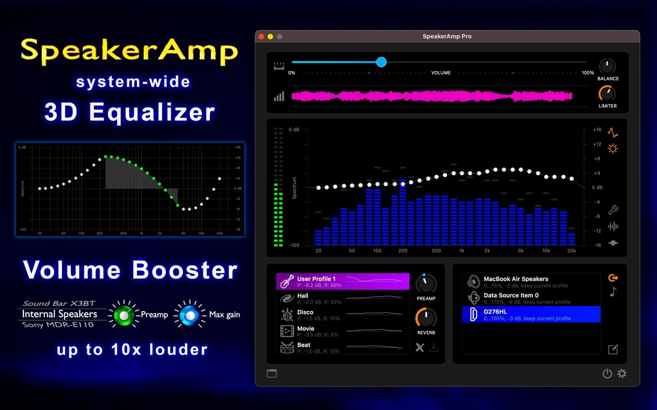 speakeramp booster and equalizer