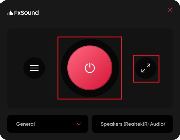 turn on the fxsound tool