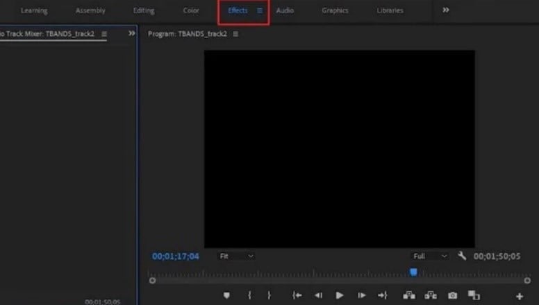 Effekte in Premiere Pro auswählen