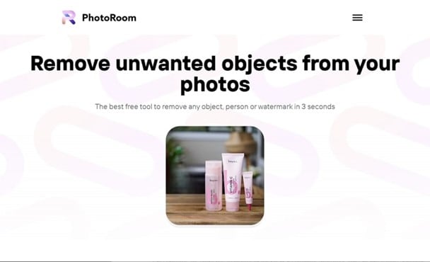 photoroom entfernt unerwünschte objekte