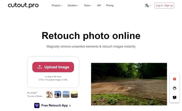 cutout.pro retouche des photos en ligne