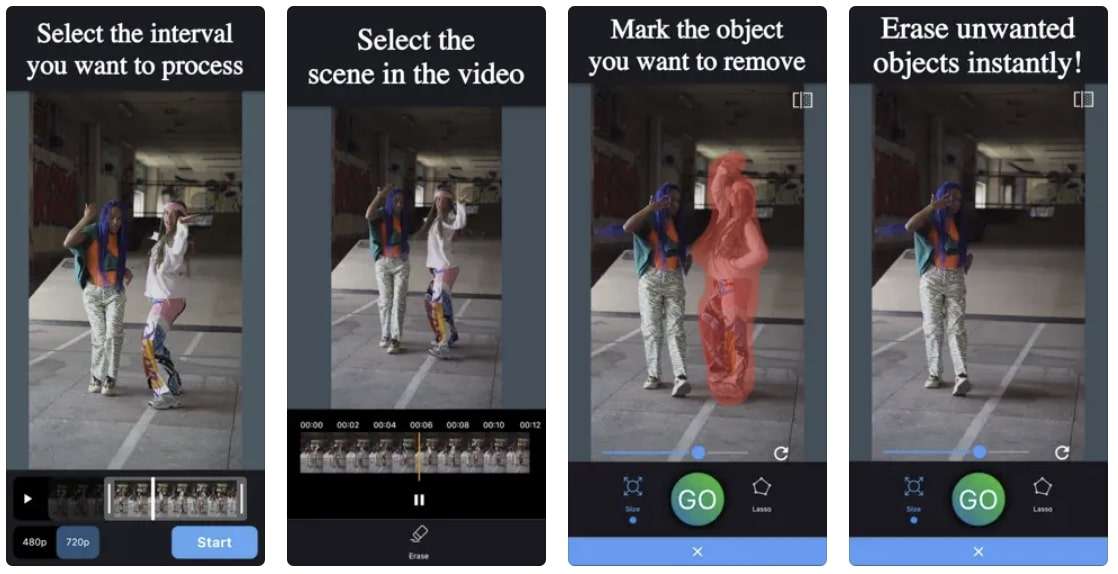 video eraser remove objects ios app