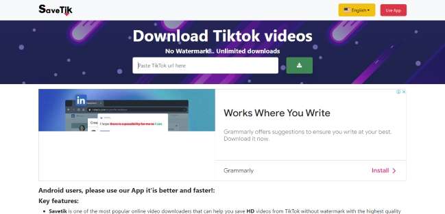 Tiktok Downloader: Tiktok Video Download no Watermark - Save Tiktok Video -  SaveTik