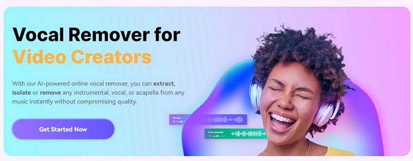 rimuovere le voci con media.io vocal remover 01