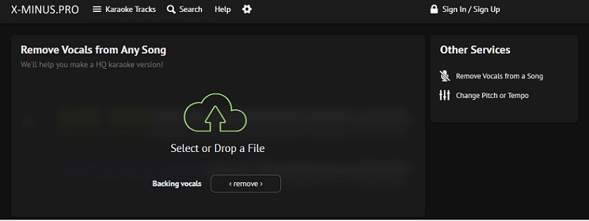x-minus.pro vocal remover app online