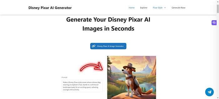 Disney Pixar AI Generator