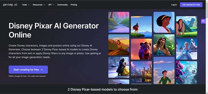 Getimg.AI pixar ai generator