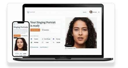 singing portrait app