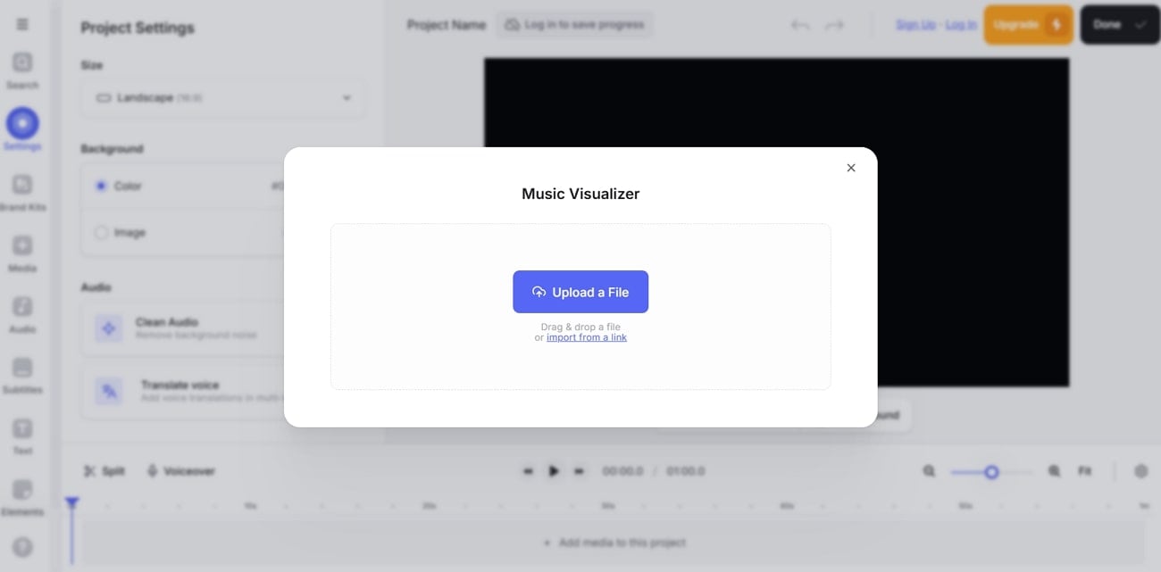 veed sound visualizer