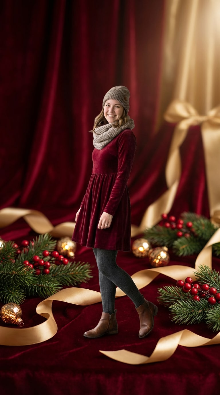 add christmas background to photo