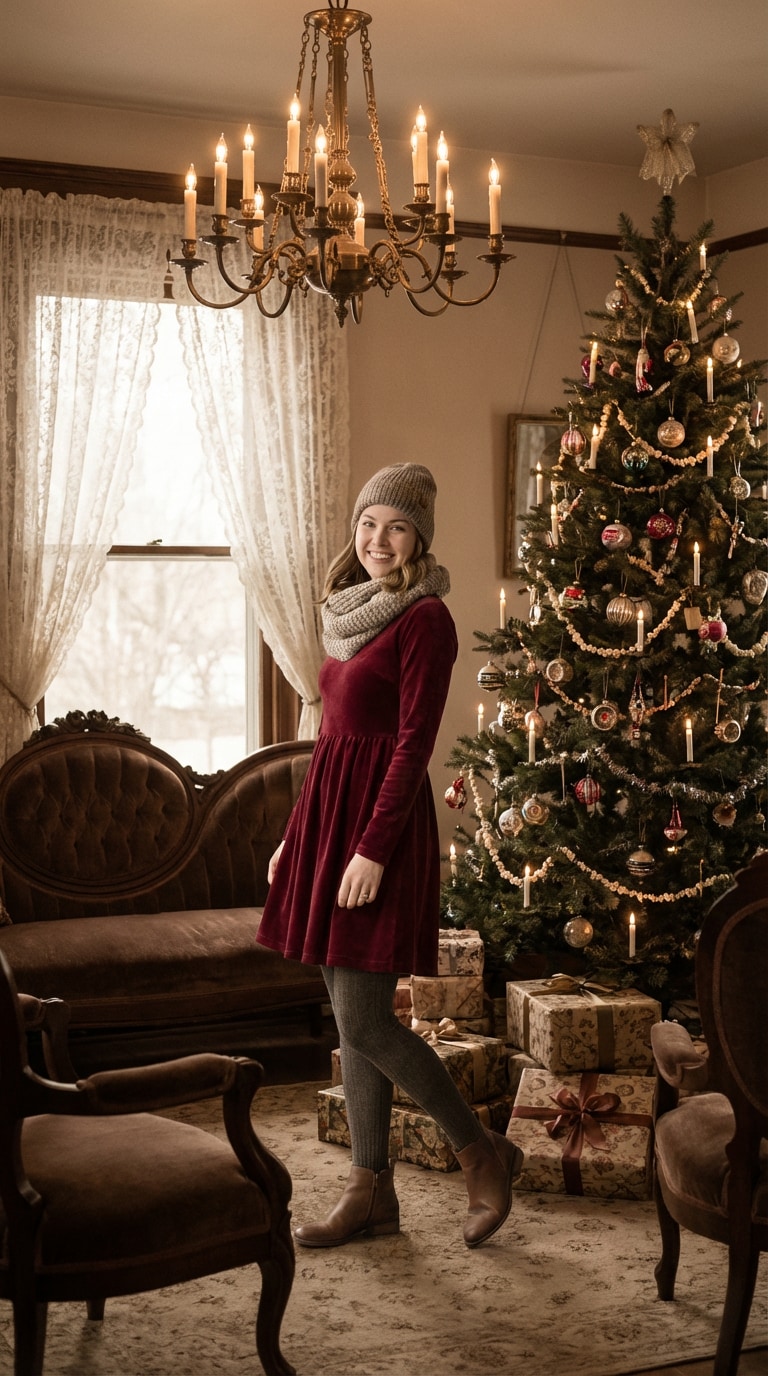 add christmas background to photo