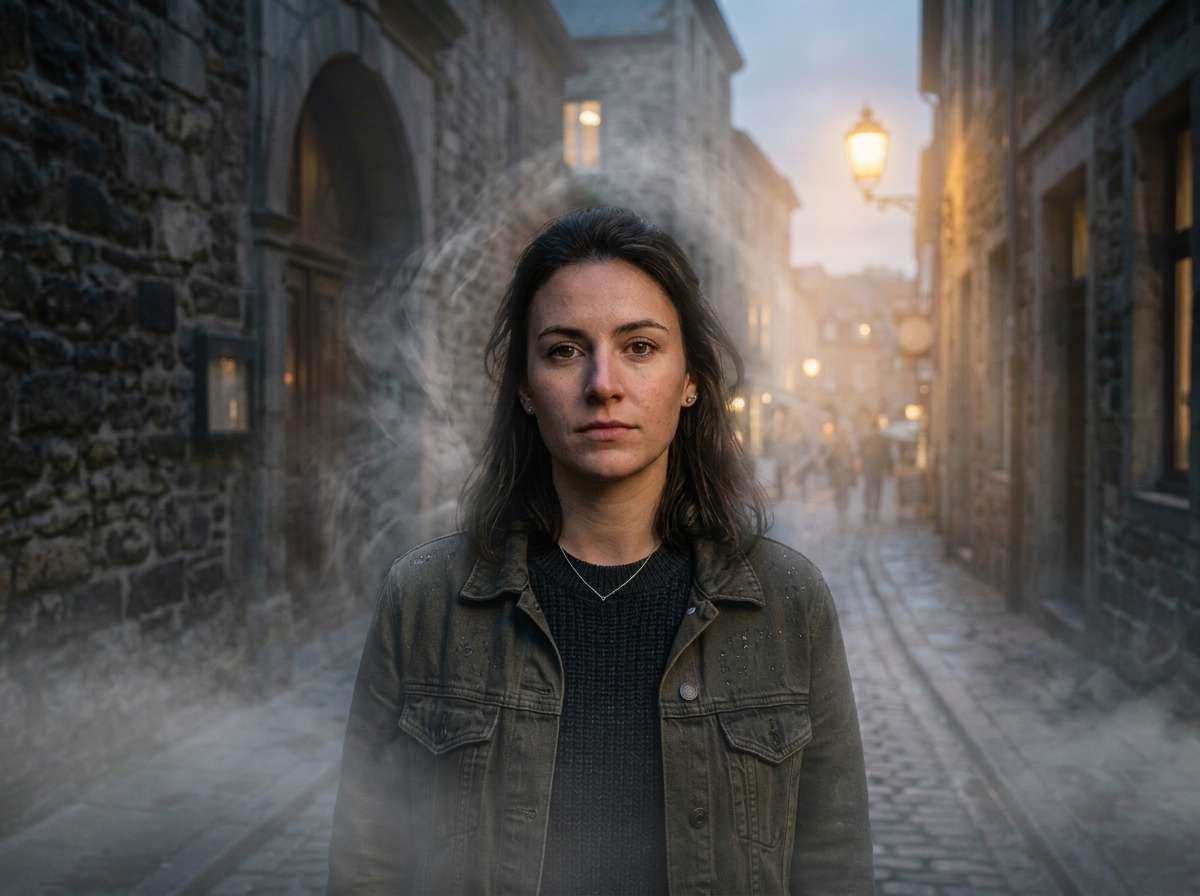 after - same portrait with cinematic fog and mist swirling around