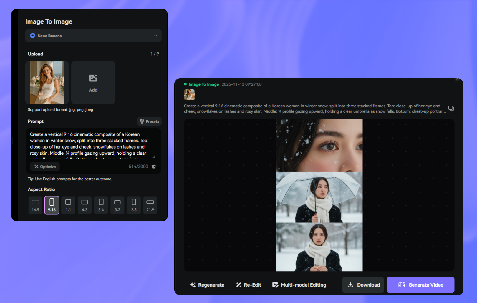 add snow to photo online free step 3
