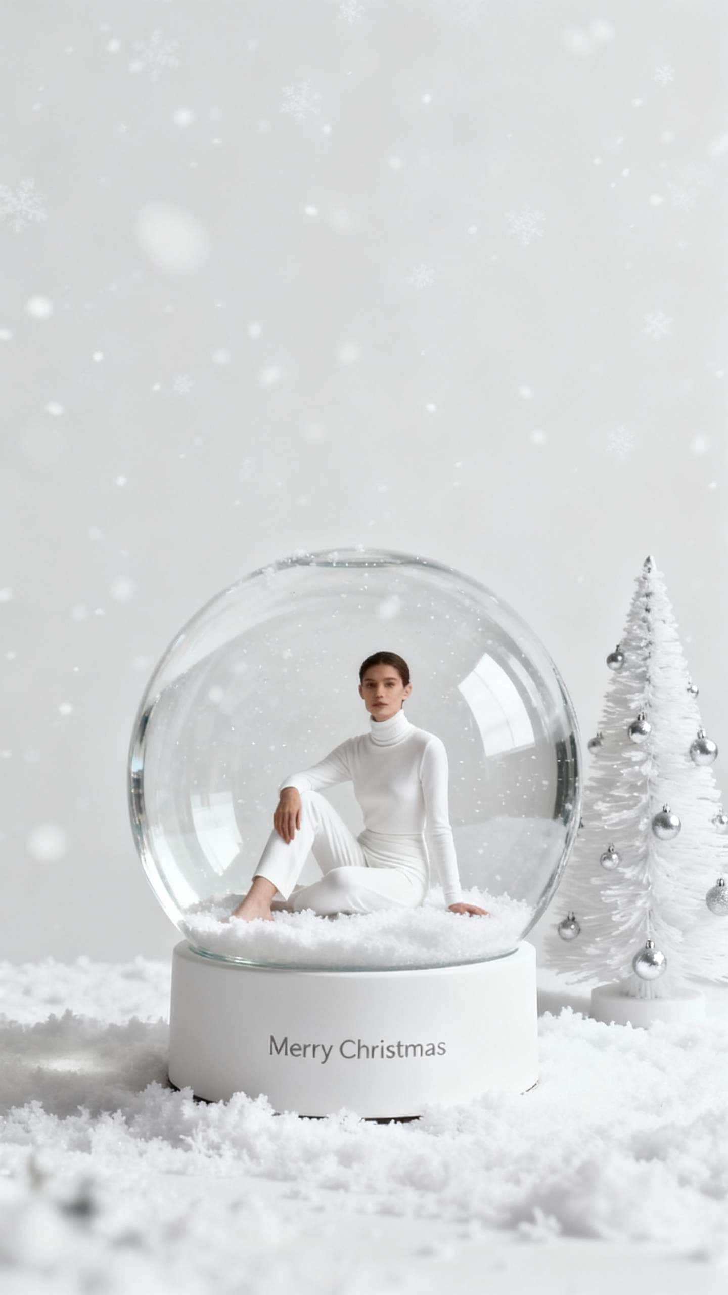 Minimalist White Globe