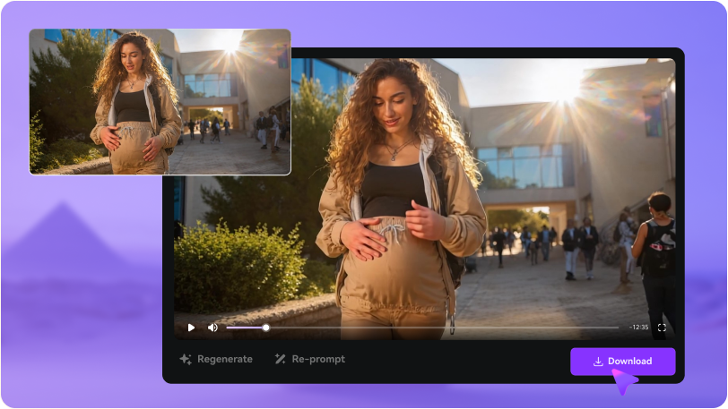 generate and share belly video