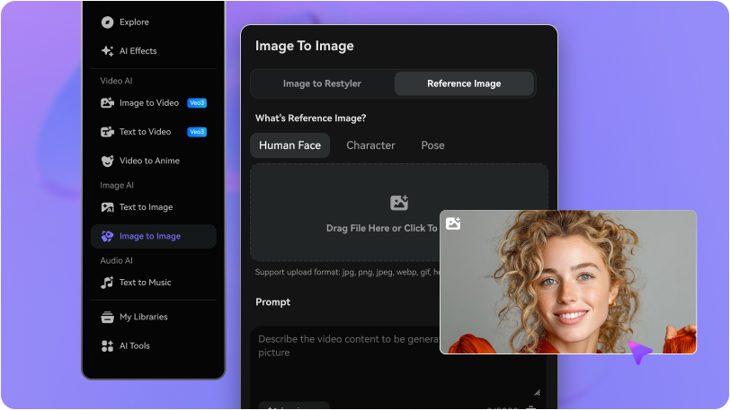 upload photo for braids filter