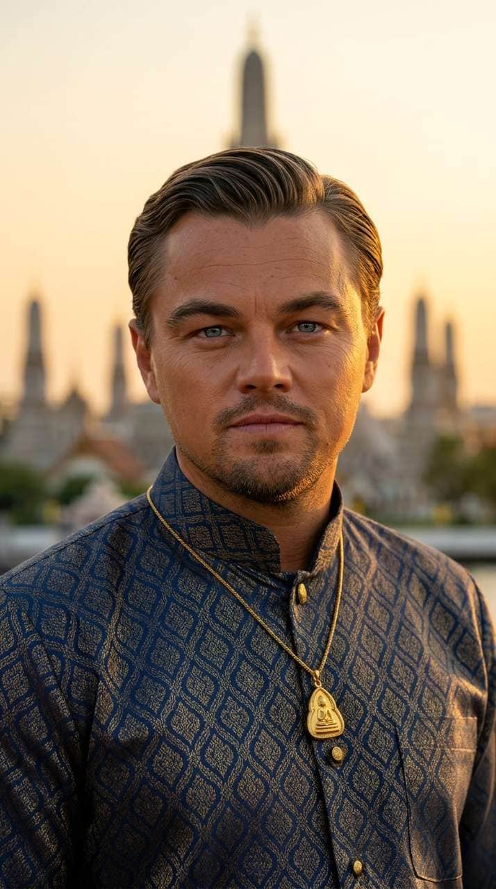 Celebrity AI portrait as if born in Thailand