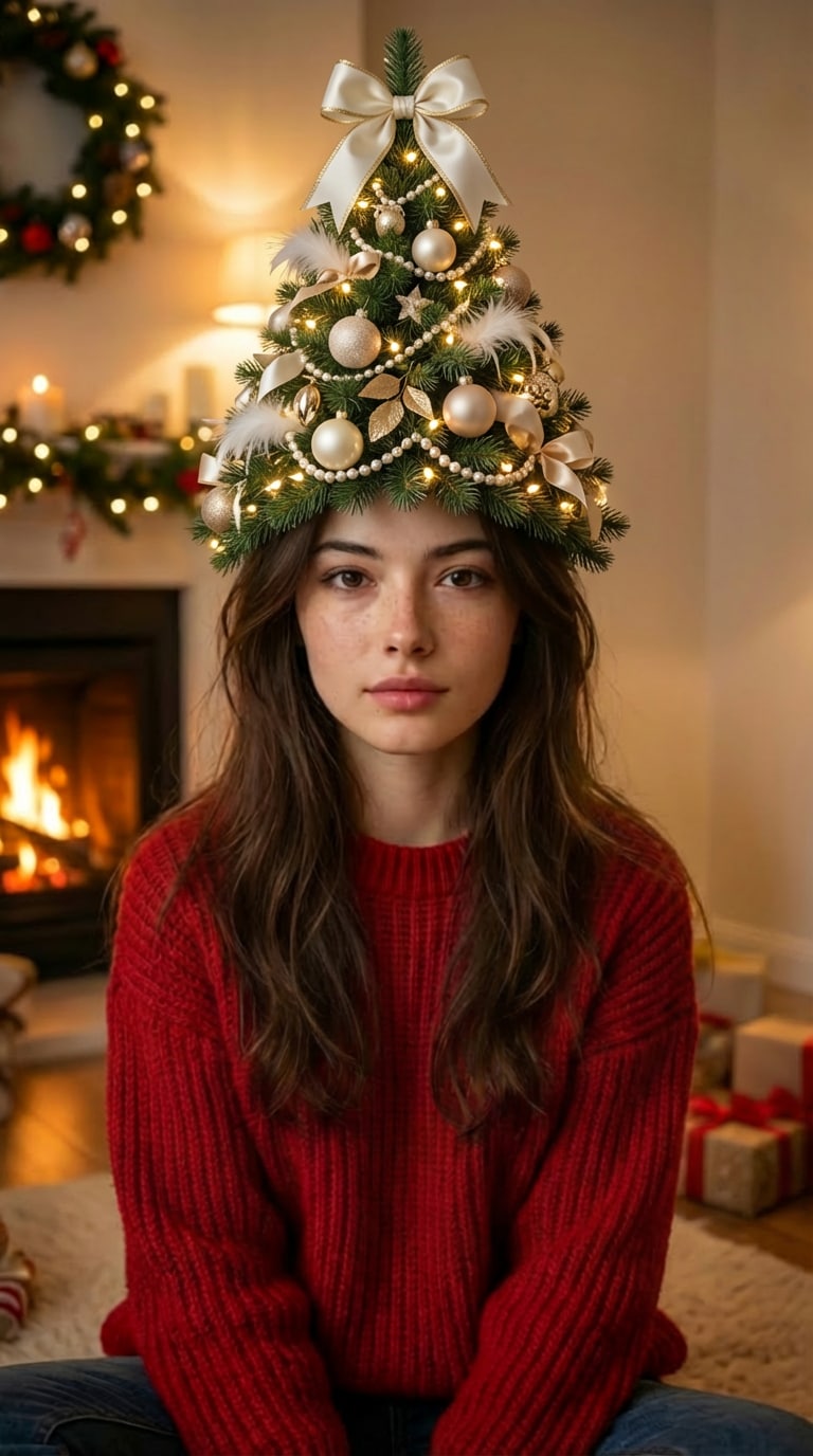 ai christmas tree hairstyle