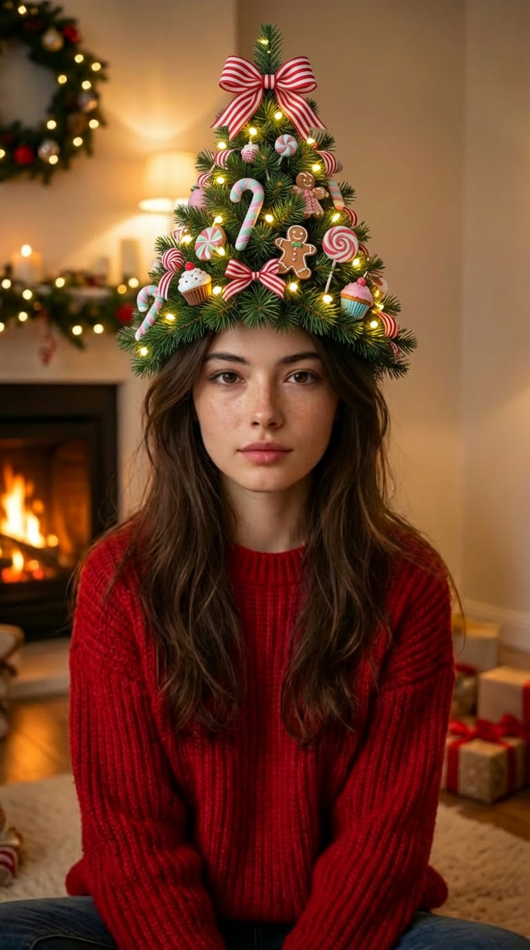 ai christmas tree hairstyle