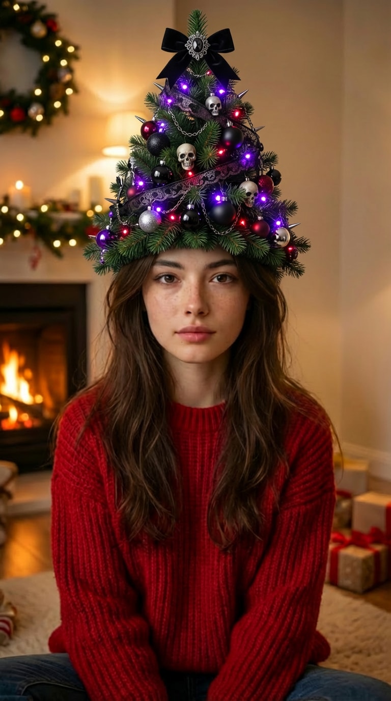 ai christmas tree hairstyle