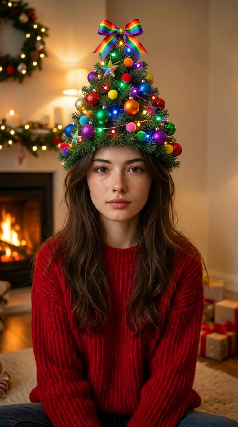 ai christmas tree hairstyle