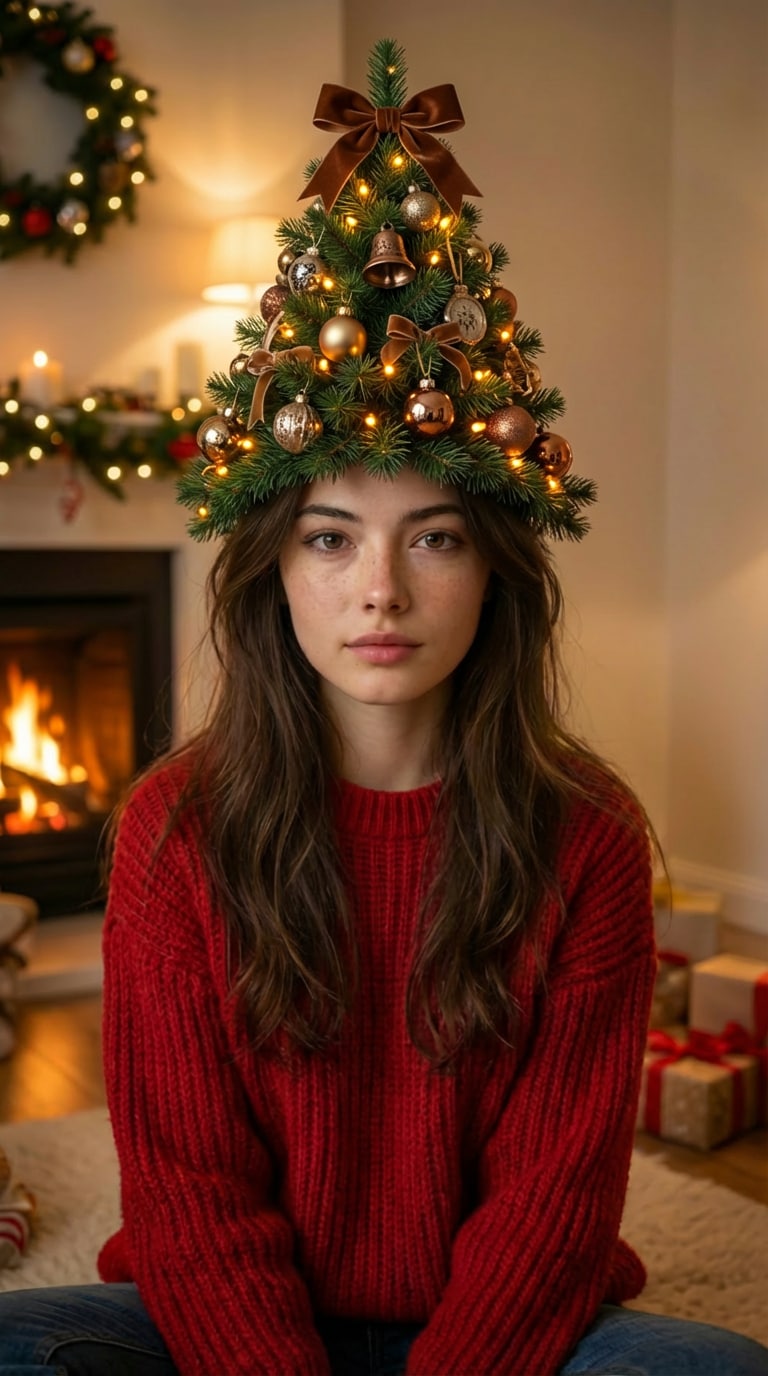 ai christmas tree hairstyle