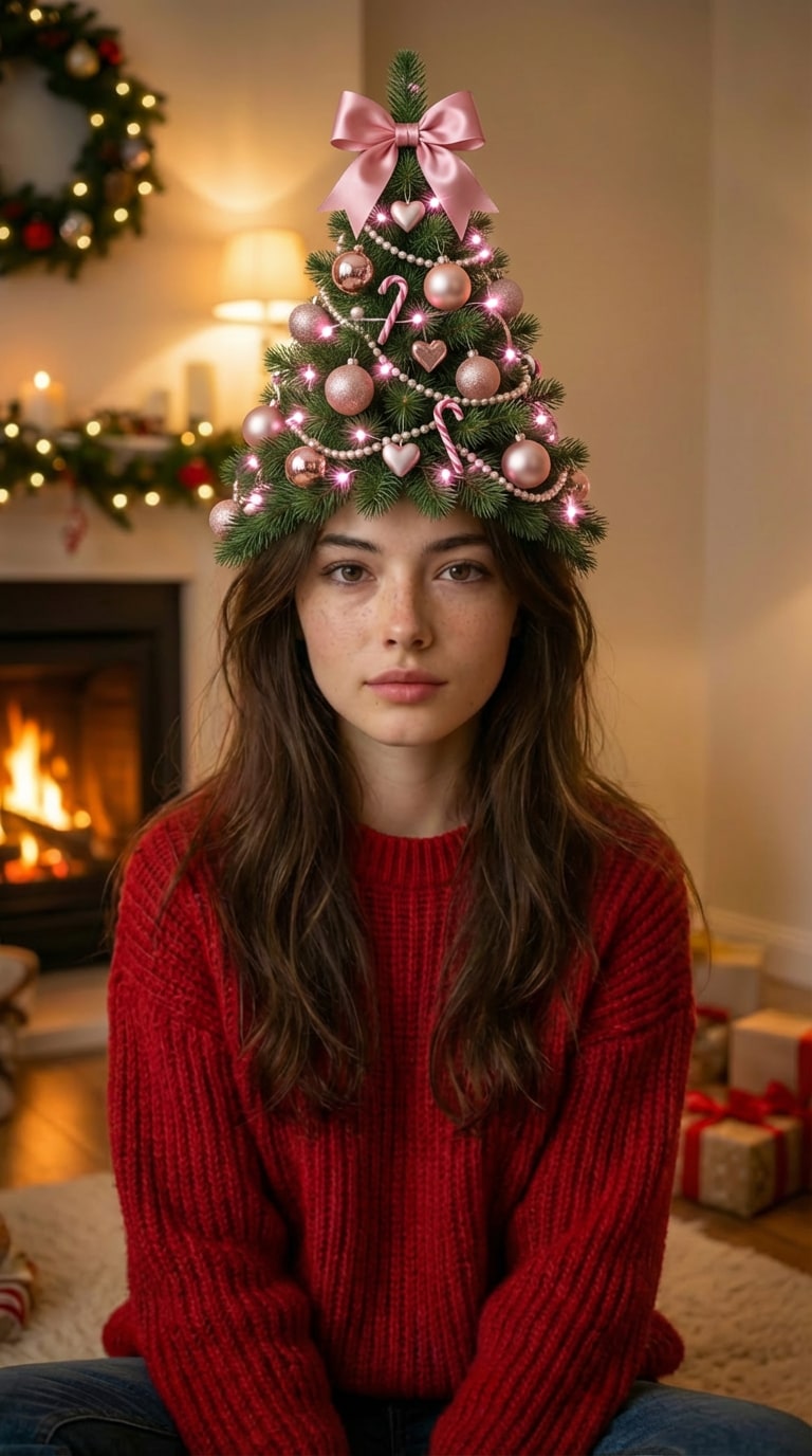 ai christmas tree hairstyle