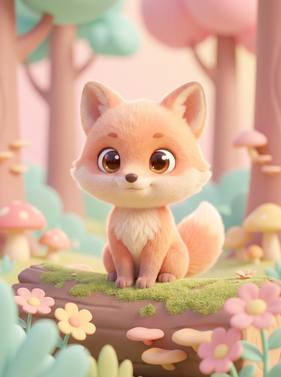 3D Baby Fox