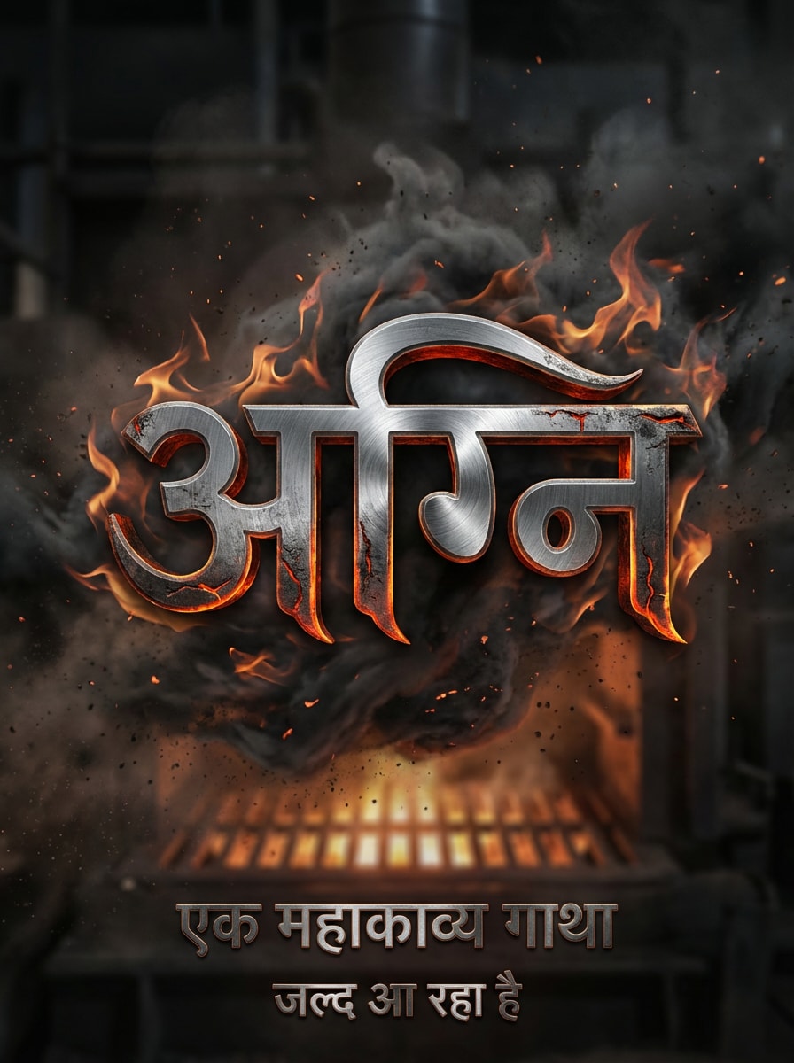 3D Cinematic Hindi Text