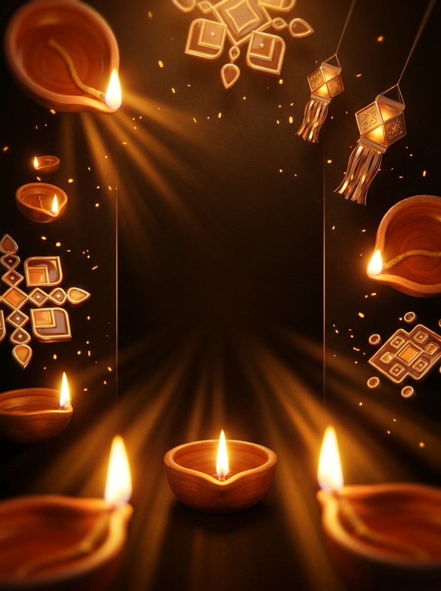 3D Festive Light Poster