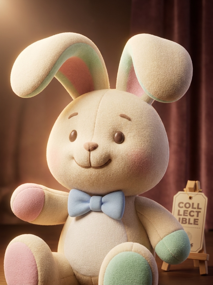 3D Plush Bunny Character