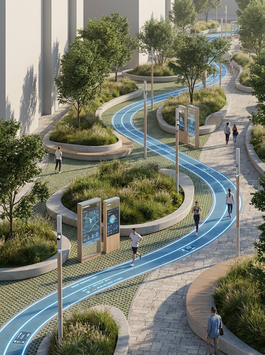 3D Rendered Smart Park