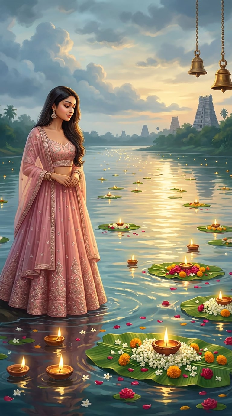 Kaveri River Offering AI Art