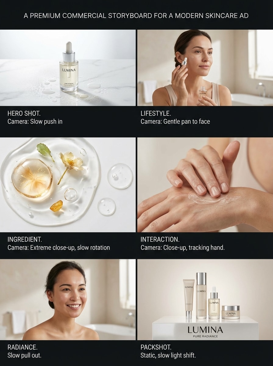 Ad Commercial Storyboard