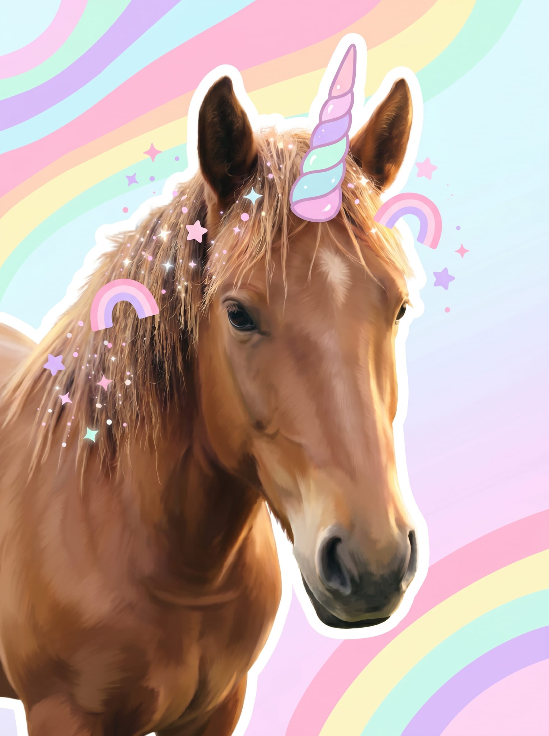Add Unicorn Horn To Photo After