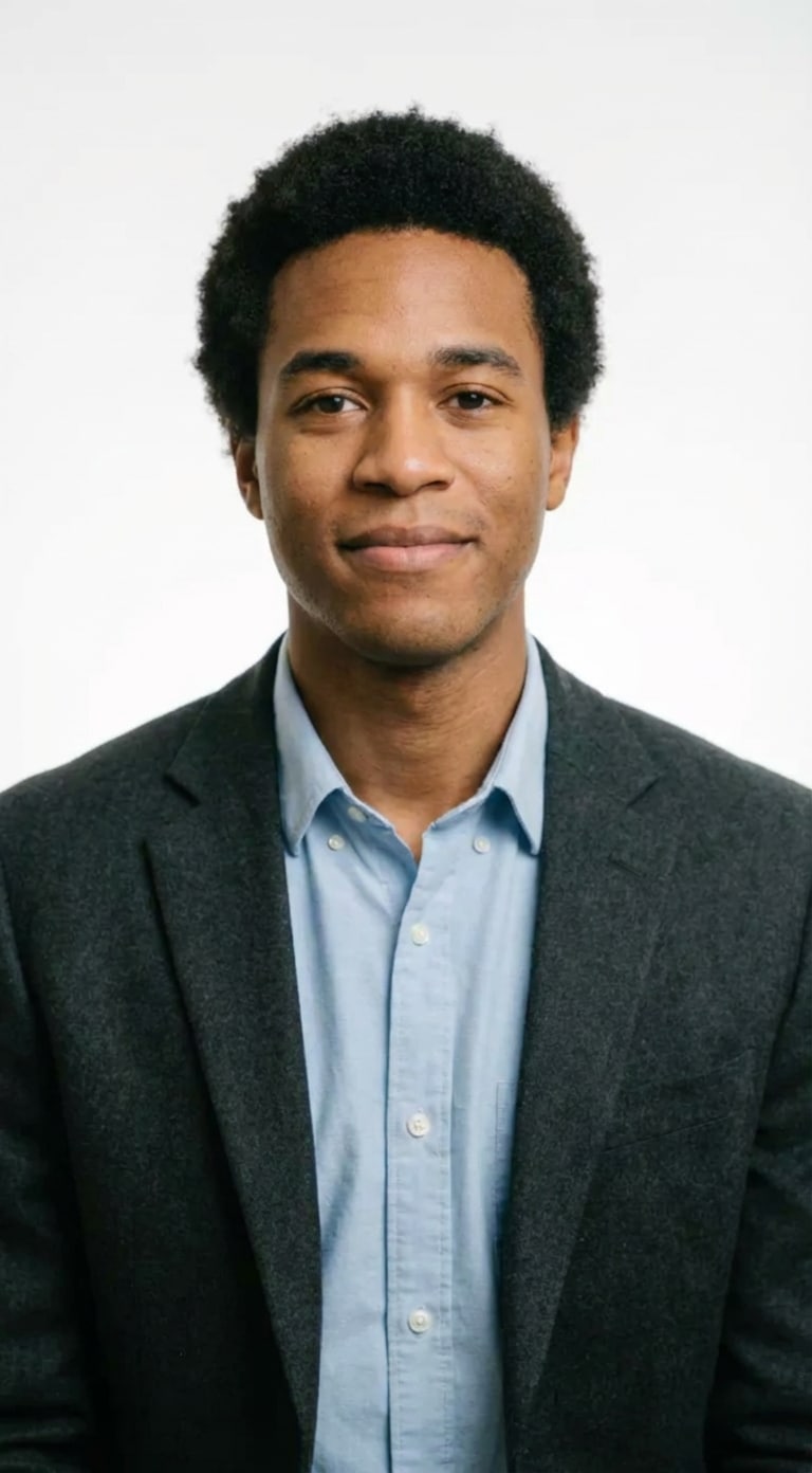 After headshot white background result