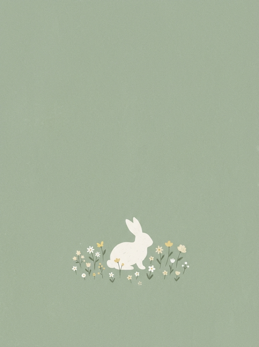 Aesthetic Easter Sage Bunny