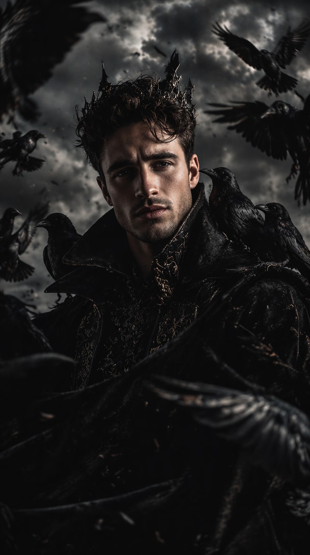 Raven King Portrait Prompt