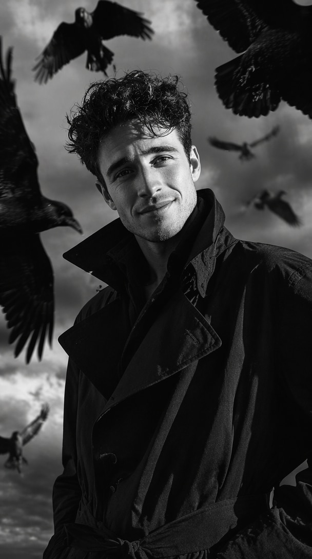Raven Fashion Editorial Prompt