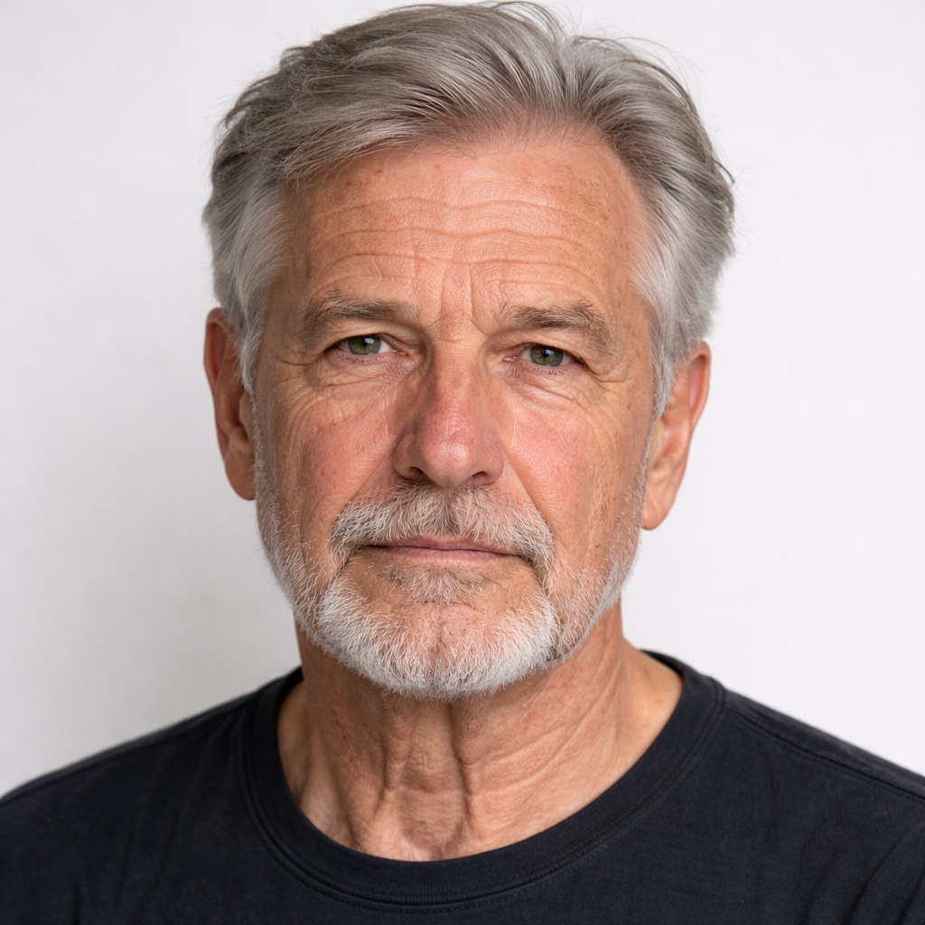 Original portrait for AI age regression example